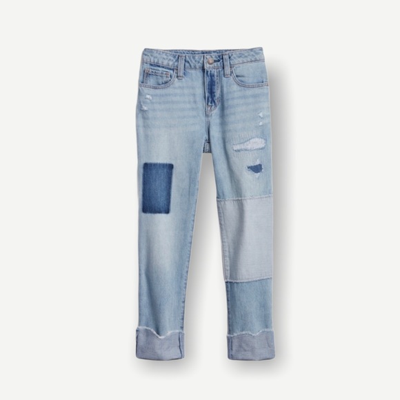 GAP Other - Gap Girls Denim Patch Girlfriend Jeans